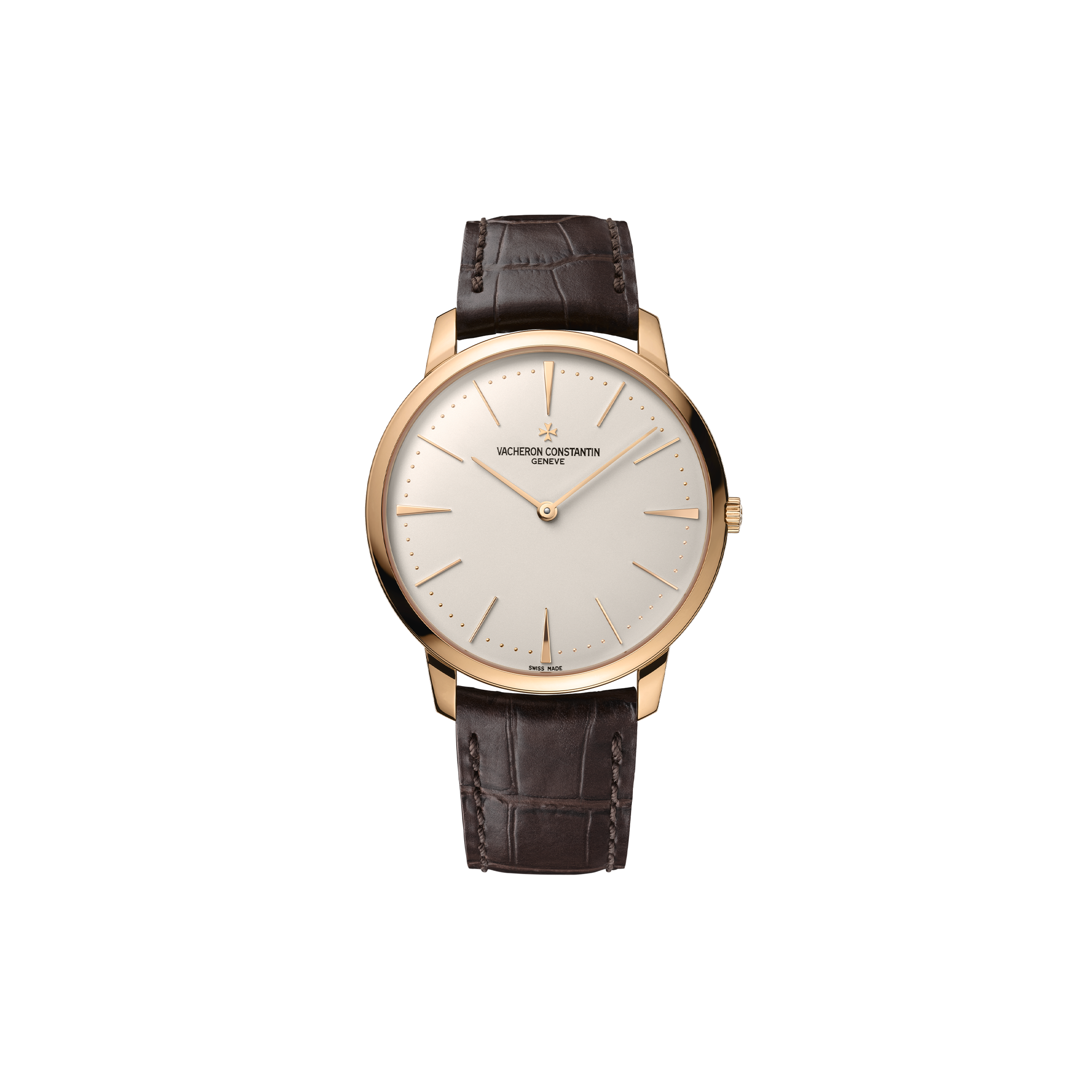 vacheron Co*sta*t*n patrimony manual-winding 40 mm pink gold watch 81180/000r-9159